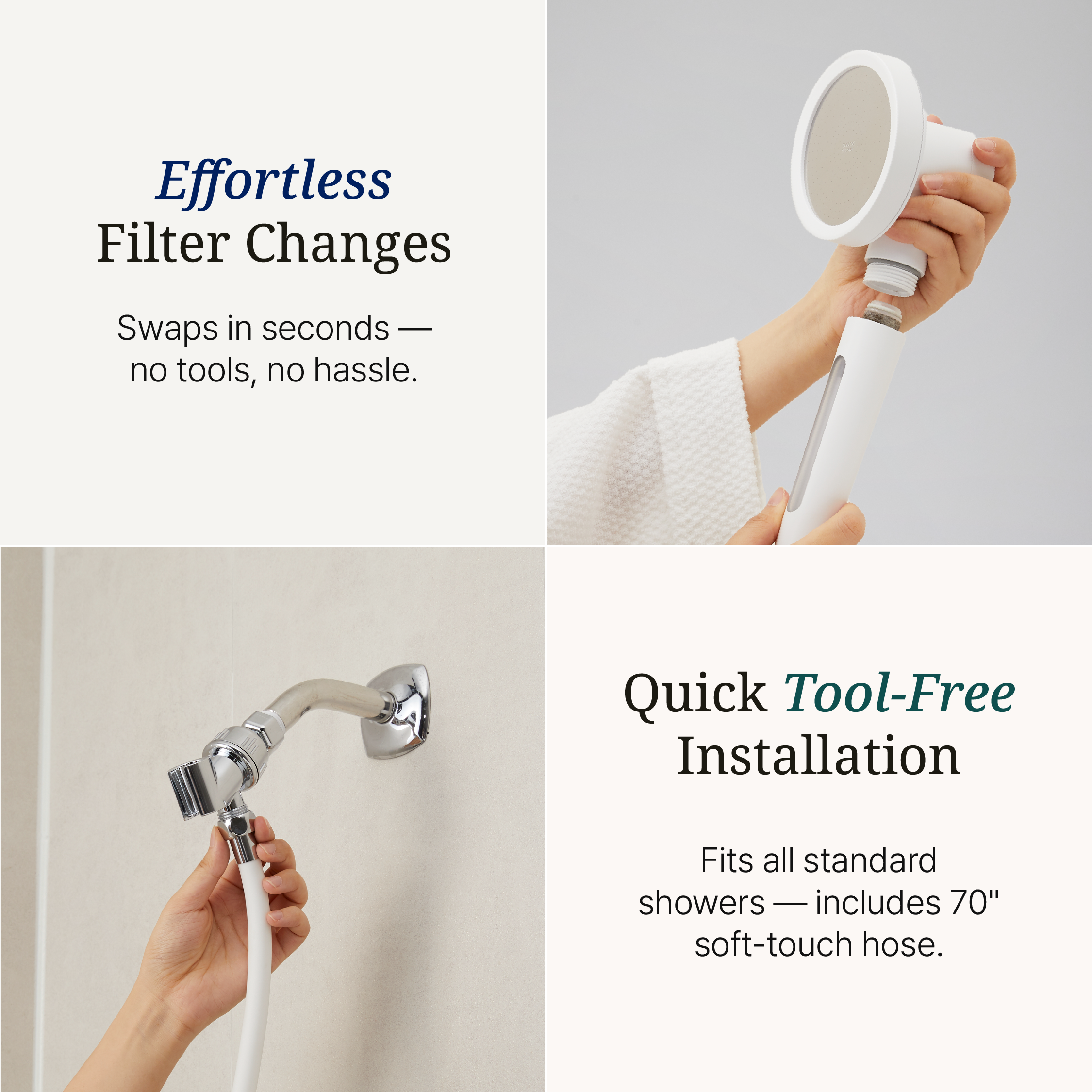 the Second Shower Hand Filter