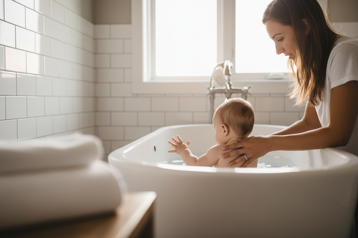 Is Chloramine in Shower Water Safe for Baby Baths?