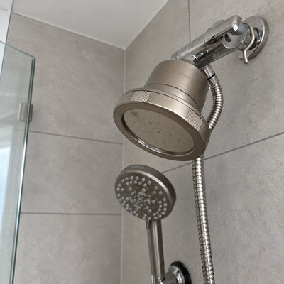MDhair filtered shower, photographed by Second Shower