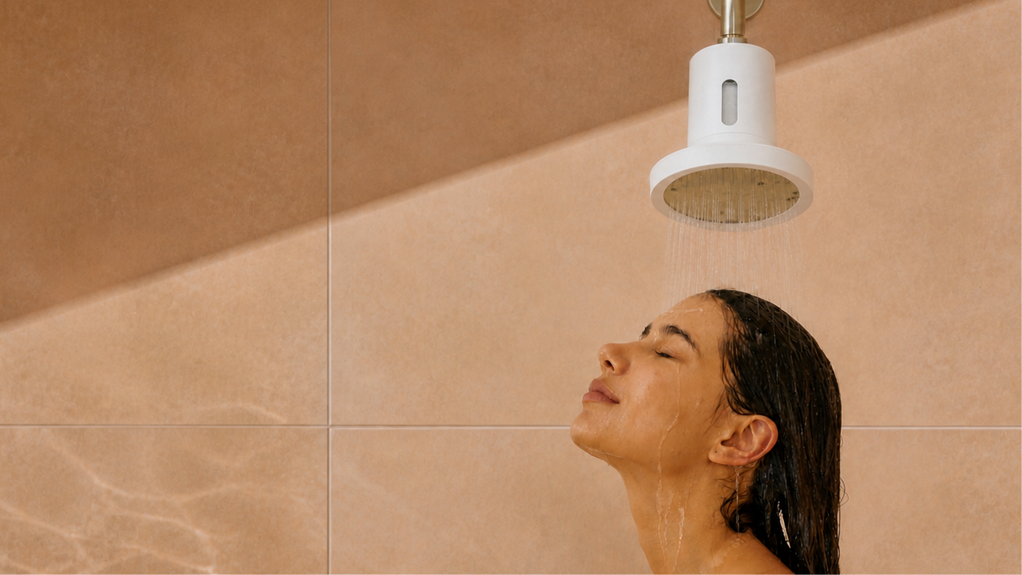 Your shower isn't clean.
Your skin knows it.