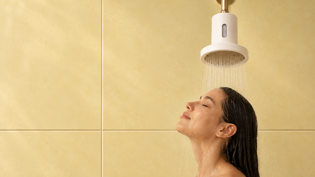 In the shower
